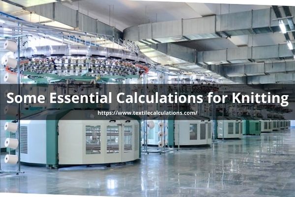 Essential Calculations for Knitting