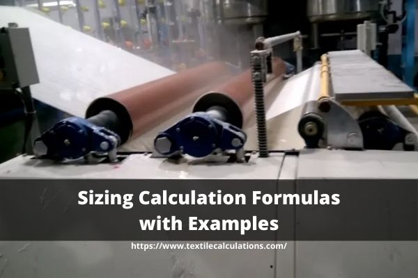 Sizing Calculation Formulas with Examples