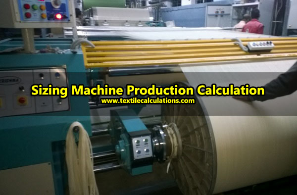 Sizing Machine Production Calculation